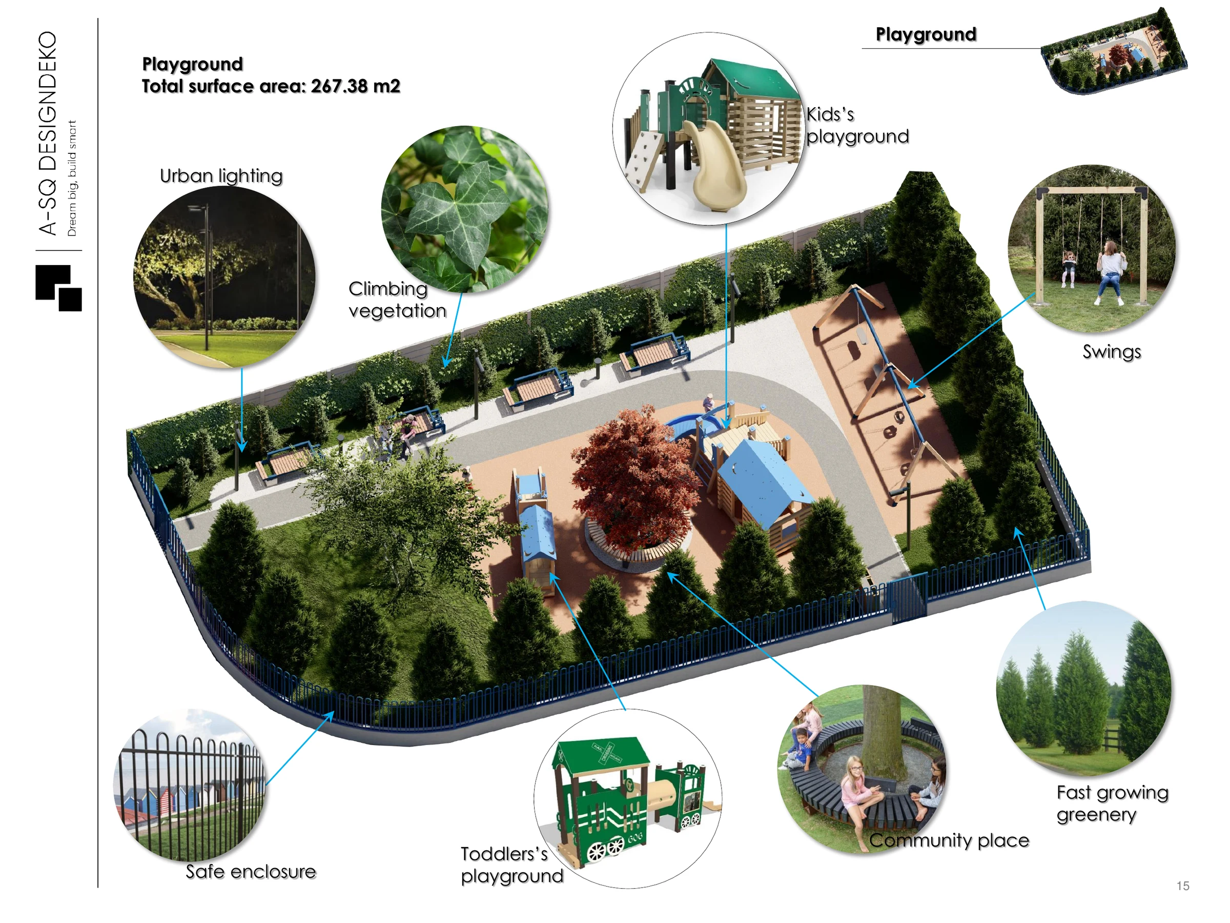 Plan loc de joacă comunitar
